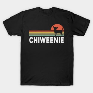 Vintage Style Chiweenie Silhouette Shirt T-Shirt